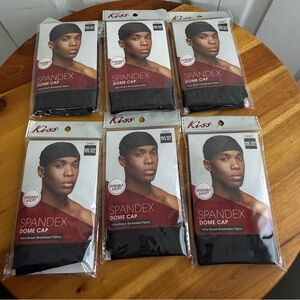 KISS durable & soft spandex dome cap lot of 6